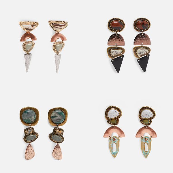 bohemian new 2019 resin stone long drop dangle earrings for women vintage ethnic boho metal statement wedding jewelry, Silver
bohemian new 2019 resin stone long drop dangle earrings for women vintage ethnic boho metal statement wedding jewelry, Silver