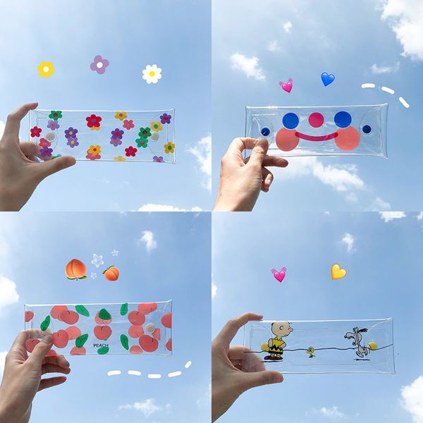 ins transparent pvc pencil bag lovely cloud smiling face flower cosmetic bag stationery receiving box pencilcase
ins transparent pvc pencil bag lovely cloud smiling face flower cosmetic bag stationery receiving box pencilcase