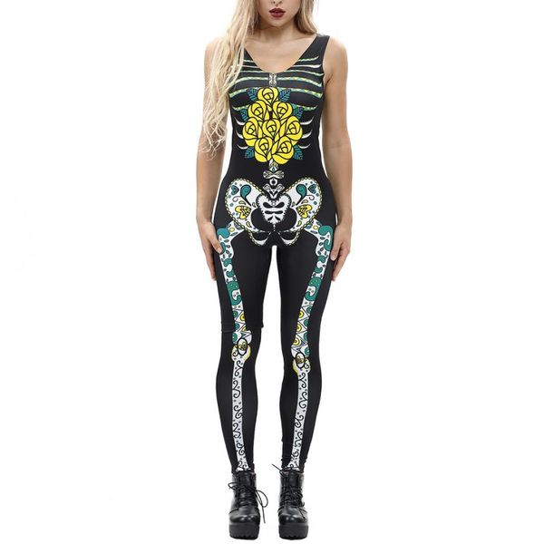 womail woman bodysuit women's bone rose print fashion sling slim halloween costumes ankle-length jumpsuit 2019 c30821, Black;white
womail woman bodysuit women's bone rose print fashion sling slim halloween costumes ankle-length jumpsuit 2019 c30821, Black;white