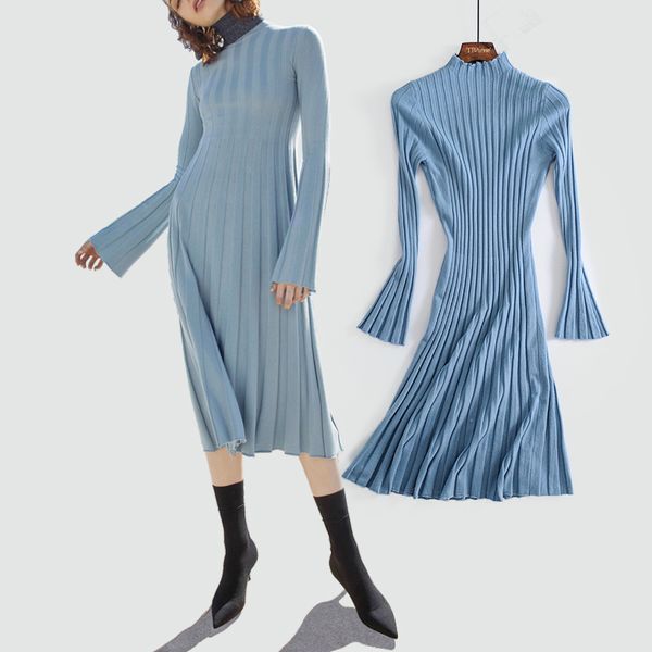 casual dresses autumn winter knitted dress 2021 women vestido sweater turtleneck slim long sleeve bottom female, Black;gray
casual dresses autumn winter knitted dress 2021 women vestido sweater turtleneck slim long sleeve bottom female, Black;gray