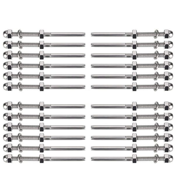 24 packs swage threaded stud thread terminal stud deck cable hardware for 1/8 inch deck cable railing
24 packs swage threaded stud thread terminal stud deck cable hardware for 1/8 inch deck cable railing