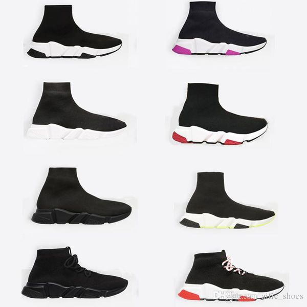 2019 designer sock sneakers new paris speed trainers mid-trainer sock sneakers casual runners shoes with box, Black
2019 designer sock sneakers new paris speed trainers mid-trainer sock sneakers casual runners shoes with box, Black