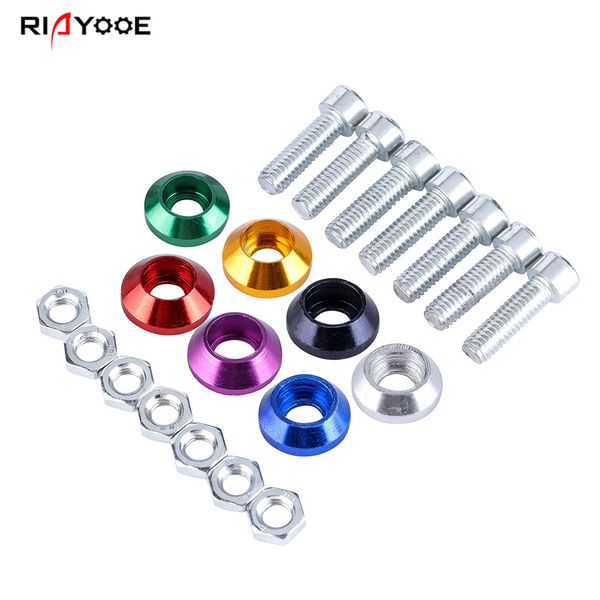 car m6 color gasket aluminium alloy gasket screw license plate framework splasher fender decoration universal
car m6 color gasket aluminium alloy gasket screw license plate framework splasher fender decoration universal