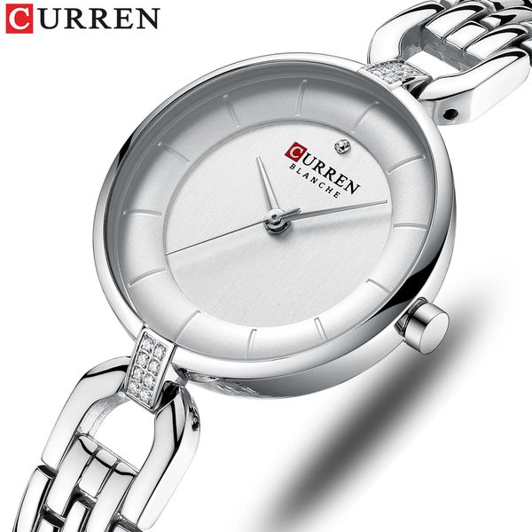 luxury brand curren simple casual quartz watches women silver dress wristwatch female clock ladies watch with stainless steel, Slivery;brown
luxury brand curren simple casual quartz watches women silver dress wristwatch female clock ladies watch with stainless steel, Slivery;brown