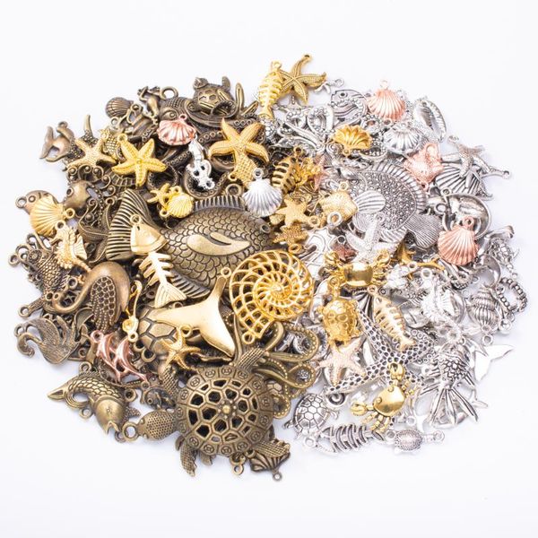 charms 50g metal marine animal mixed pendant bracelet necklace handmade jewelry making wholesale diy accessories, Bronze;silver
charms 50g metal marine animal mixed pendant bracelet necklace handmade jewelry making wholesale diy accessories, Bronze;silver