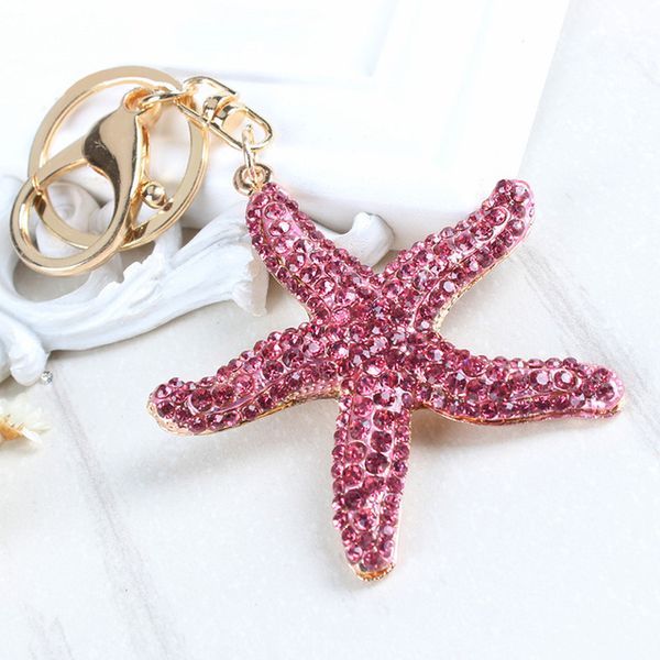 Creative Crystal Rhinestone Starfish Key Chain Ring Holder For Girl Bag Keychain Women Car Pendant Keyring Gift Accessories
Creative Crystal Rhinestone Starfish Key Chain Ring Holder For Girl Bag Keychain Women Car Pendant Keyring Gift Accessories