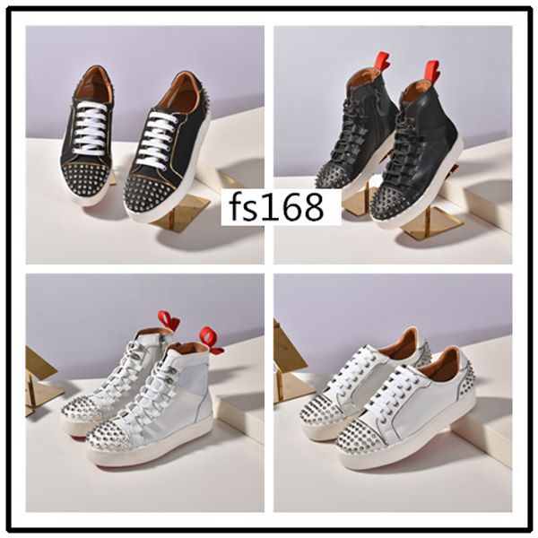 with box donna flat sneakers mens red bottoms shoes womens rivet spiky sock junior spikes flat shoess size 36, Black
with box donna flat sneakers mens red bottoms shoes womens rivet spiky sock junior spikes flat shoess size 36, Black