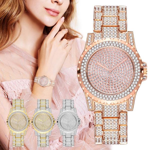 wristwatches 2021 women full diamond wrist watches casual ladies stainless steel quartz watch gift clock, Slivery;brown
wristwatches 2021 women full diamond wrist watches casual ladies stainless steel quartz watch gift clock, Slivery;brown