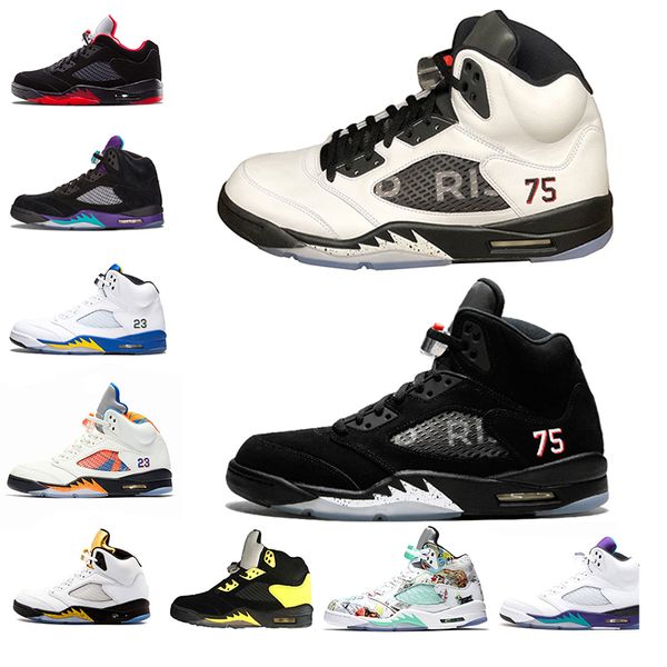 New Arrival 5 5s Mens Basketball Shoes Wings Fresh Prince PSG Black White Camo Grey Laney Oreo Designer Shoe Sports Men Trainers Sneakers
New Arrival 5 5s Mens Basketball Shoes Wings Fresh Prince PSG Black White Camo Grey Laney Oreo Designer Shoe Sports Men Trainers Sneakers