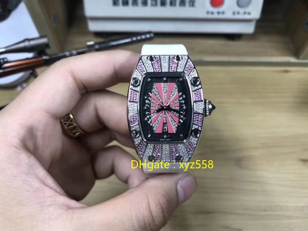 diamonds womens watch automatic movement wrsitwatch calendar white rubber strap big brand luxury watches for girl, Slivery;brown
diamonds womens watch automatic movement wrsitwatch calendar white rubber strap big brand luxury watches for girl, Slivery;brown