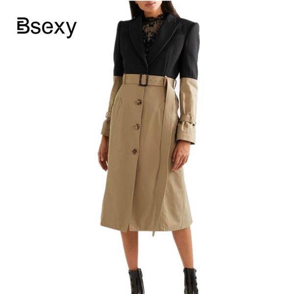 spring trench coat for women 2019 elegant faux 2 pieces office lady dress coat single breasted blazer straight long female, Tan;black
spring trench coat for women 2019 elegant faux 2 pieces office lady dress coat single breasted blazer straight long female, Tan;black