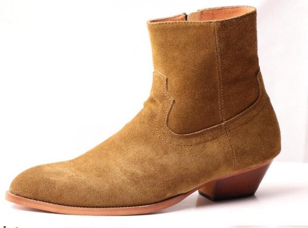 boots men suede leather boots design point toe buckle ankle new party personality point men, Black
boots men suede leather boots design point toe buckle ankle new party personality point men, Black