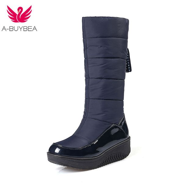 snow boots for women shoes platform patent leather tassel footwear cotton mid calf winter boots size 35-43, Black
snow boots for women shoes platform patent leather tassel footwear cotton mid calf winter boots size 35-43, Black
