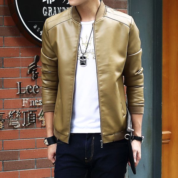 2017 mens winter pu leather jacket coat male casual jacket fashion baseball collar men motorcycle pilot leather 4xl, Black 
2017 mens winter pu leather jacket coat male casual jacket fashion baseball collar men motorcycle pilot leather 4xl, Black