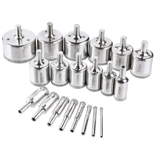 20pc set diamond hole opener 4-50mm diamond glass hole drill bit