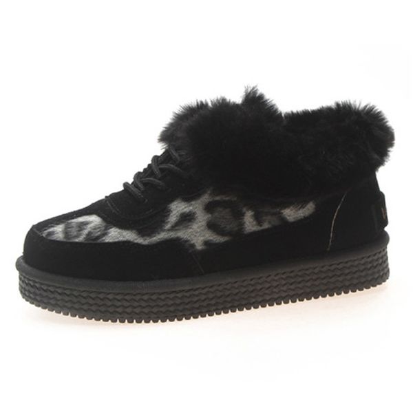 winter women's shoes snow boots fashion thick leopard print plus velvet warm and comfortable casual women's cotton shoes boots, Black
winter women's shoes snow boots fashion thick leopard print plus velvet warm and comfortable casual women's cotton shoes boots, Black