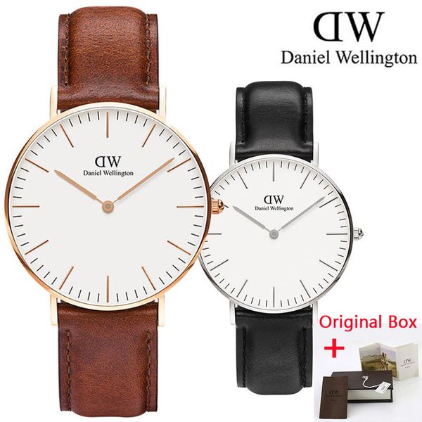 

New Mens womens Daniel Wellington watches 40mm Men Bracelet watches 36 Women Watches DW Quartz Watch Female Clock Relogio dz Montre Femme