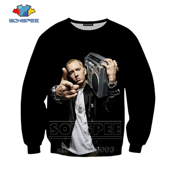 eminem sweatshirt men women hoodies 3d print rapper long sleeve em hip hop casual clothing street o neck harajuku pullover c095, Black
eminem sweatshirt men women hoodies 3d print rapper long sleeve em hip hop casual clothing street o neck harajuku pullover c095, Black
