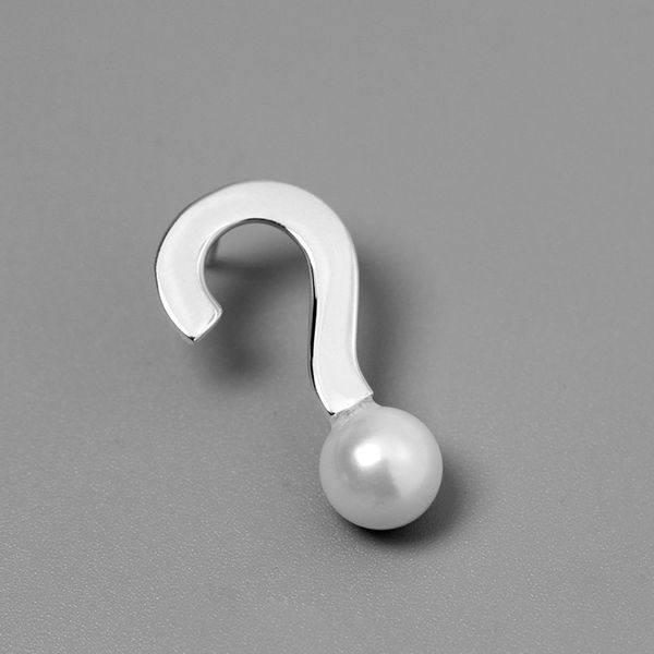 inature 925 sterling silver natural pearl brooch pin question mark brooches for women jewelry sh190721, Gray
inature 925 sterling silver natural pearl brooch pin question mark brooches for women jewelry sh190721, Gray
