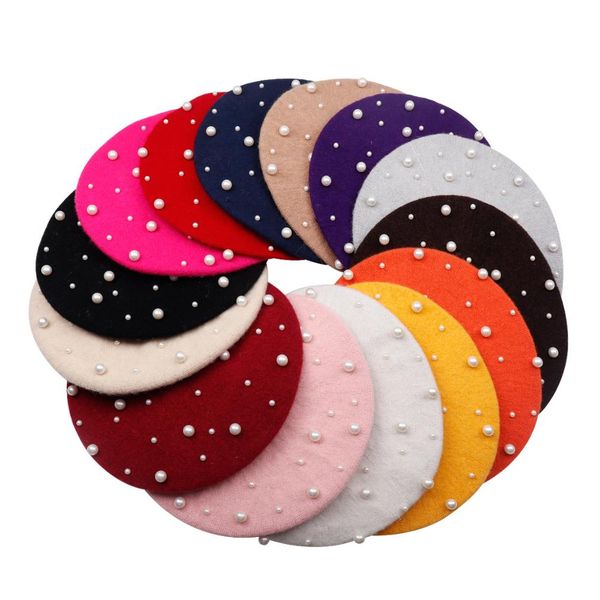 hats/caps knitted wool beret bonnet female french winter warm pearl berets caps for women beading ski boina painter gorras, Blue;gray
hats/caps knitted wool beret bonnet female french winter warm pearl berets caps for women beading ski boina painter gorras, Blue;gray