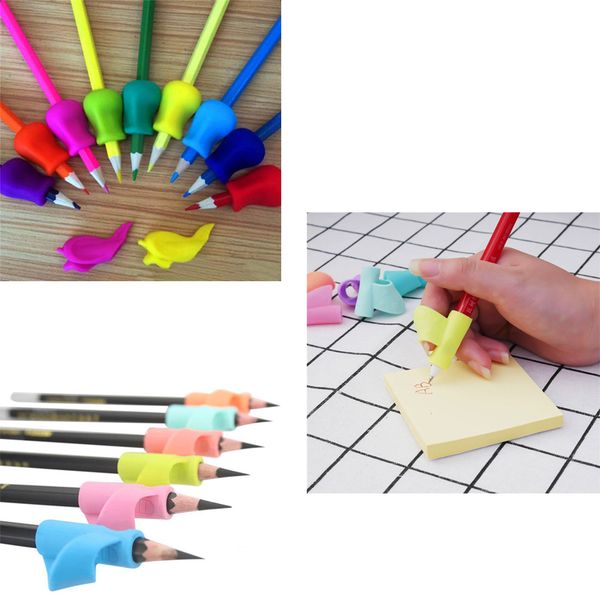 3 pcs silicone pencil grips professional handwriting aid school supplies stationery ergonomic posture correction pen holder, Black;red
3 pcs silicone pencil grips professional handwriting aid school supplies stationery ergonomic posture correction pen holder, Black;red