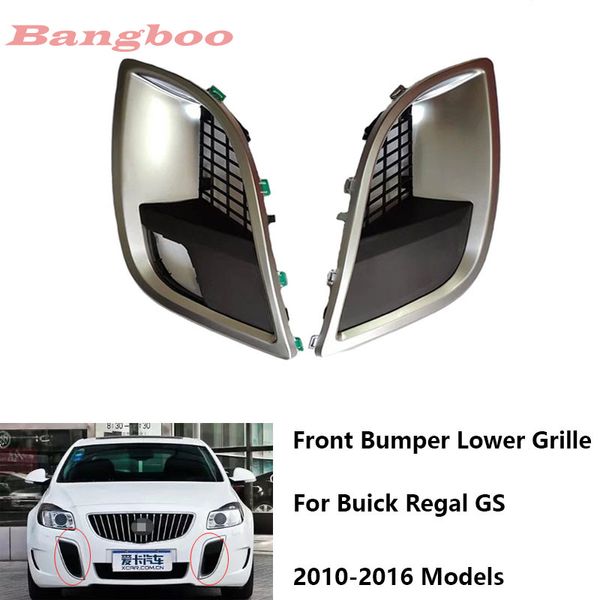 

front bumper lower grille grill for regal gs 2010-2016 fog light bezel fog lamp cover