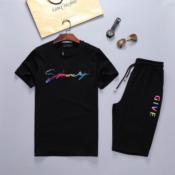 gvh short summer tracksuits mens casual tracksuits with embroidery letters print contract color t-shirt with summer beach shorts -3xl, Gray
gvh short summer tracksuits mens casual tracksuits with embroidery letters print contract color t-shirt with summer beach shorts -3xl, Gray
