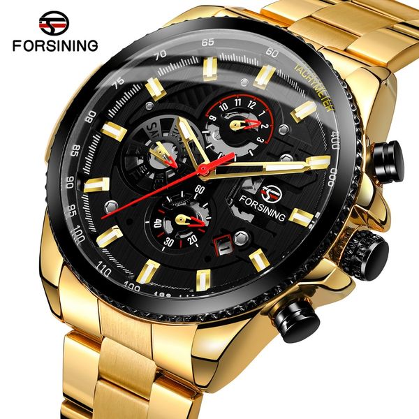 forsining brand men watch automatic mechanical watch stainless steel skeleton waterproof wristwatches, Slivery;brown
forsining brand men watch automatic mechanical watch stainless steel skeleton waterproof wristwatches, Slivery;brown