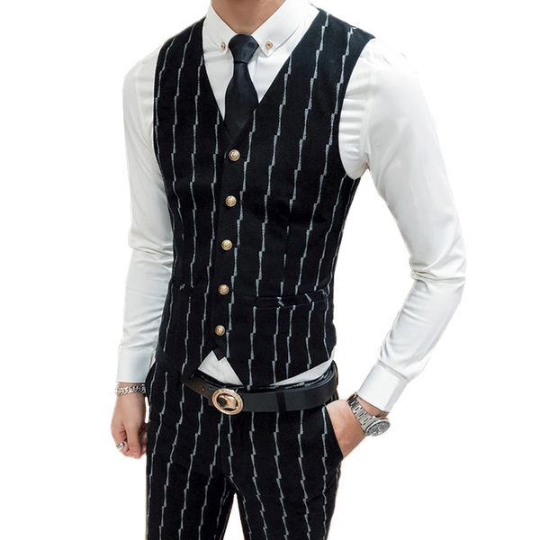 autumn black stripe vest men + pants asia size s m xl xxl xxxl waistcoat men pant cotton, Black;white
autumn black stripe vest men + pants asia size s m xl xxl xxxl waistcoat men pant cotton, Black;white