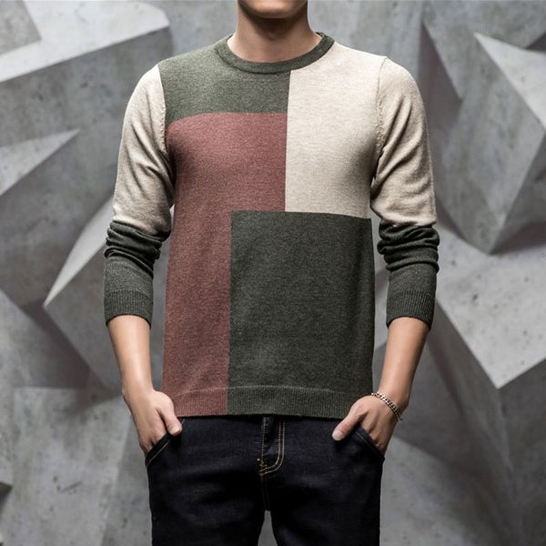 fashion male sweaters irregular hit color patchwork mens sweater autumn winter knitted long sleeve pullover male sweaters, White;black
fashion male sweaters irregular hit color patchwork mens sweater autumn winter knitted long sleeve pullover male sweaters, White;black