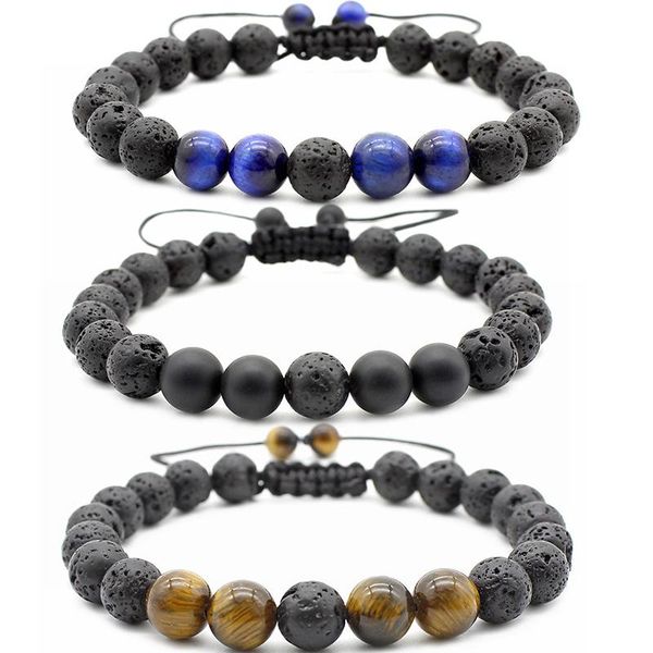 8mm natural lava rock essential oil diffuser bracelet adjustable woven bracelets yoga beads energy stone hand string bangle jewelry, Black
8mm natural lava rock essential oil diffuser bracelet adjustable woven bracelets yoga beads energy stone hand string bangle jewelry, Black