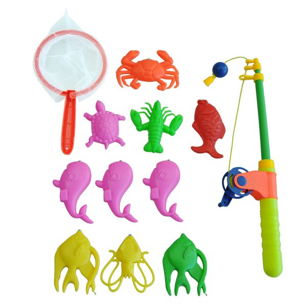 new magnetic fishing toy rod model net 10 fish kid children baby bath time fun game brand new and high quality
new magnetic fishing toy rod model net 10 fish kid children baby bath time fun game brand new and high quality