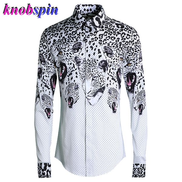 polka dot leopard head print shirt men 2019 turn-down collar full sleeve pure cotton slim casual business male dress shirts 4xl, White;black
polka dot leopard head print shirt men 2019 turn-down collar full sleeve pure cotton slim casual business male dress shirts 4xl, White;black
