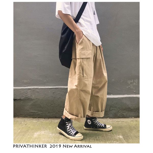 2019 summer casual pant mens sweatpants streetwear new fashion baggy cargo pants elasticity joggers trousers, Black
2019 summer casual pant mens sweatpants streetwear new fashion baggy cargo pants elasticity joggers trousers, Black