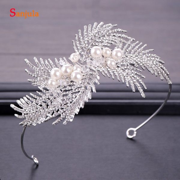 crystal feather bridal hairbands wedding hair accessories rhinestone leaf hair tiaras diadem crown brides headpiece t104
crystal feather bridal hairbands wedding hair accessories rhinestone leaf hair tiaras diadem crown brides headpiece t104