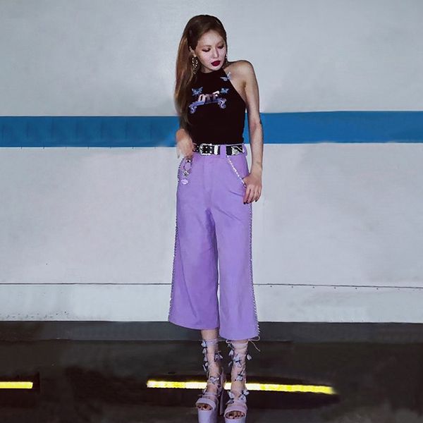 women's 2019 wear high waist straight canister belt drill leisure time seven branch pants, Black;green
women's 2019 wear high waist straight canister belt drill leisure time seven branch pants, Black;green