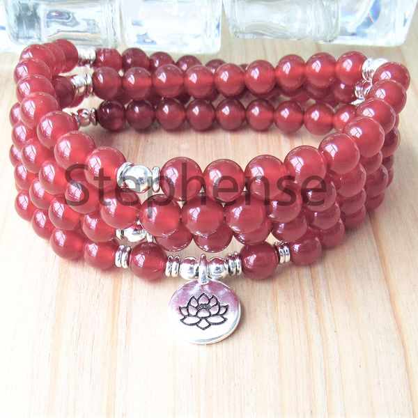 mg0671 a grade carnelian women`s 108 mala bracelet 4 wrap red agate energy beads bracelet natural gemstone lotus charm bracelet, Black
mg0671 a grade carnelian women`s 108 mala bracelet 4 wrap red agate energy beads bracelet natural gemstone lotus charm bracelet, Black
