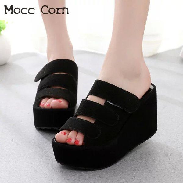 2019 fashion summer shoes woman sandals high heel slippers wedges shoes high heels platform flip flops lady beach slide, Black
2019 fashion summer shoes woman sandals high heel slippers wedges shoes high heels platform flip flops lady beach slide, Black