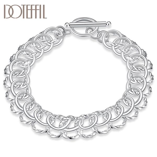 doteffil 925 sterling silver geometric many circle bracelet for women wedding engagement party jewelry, Black
doteffil 925 sterling silver geometric many circle bracelet for women wedding engagement party jewelry, Black