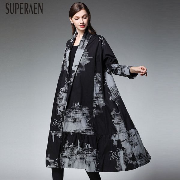superaen europe pluz size trench coat for women 2019 autumn new pluz size print ladies windbreaker cotton fashion women clothes, Tan;black
superaen europe pluz size trench coat for women 2019 autumn new pluz size print ladies windbreaker cotton fashion women clothes, Tan;black