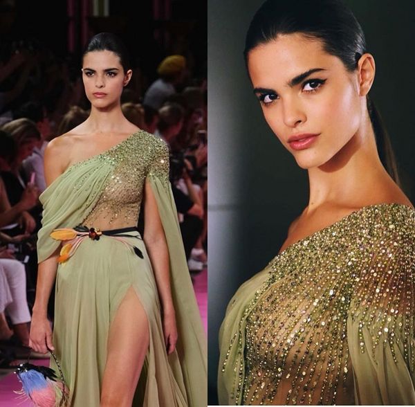 luxury green beaded evening dresses 2020 elegant crystal evening gowns backless high split party dresses rhinestones robe de soiree, Black;red
luxury green beaded evening dresses 2020 elegant crystal evening gowns backless high split party dresses rhinestones robe de soiree, Black;red