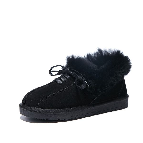 winter new women's shoes leather casual snow boots female flat bottom plus velvet warm women's cotton shoes boots e20-56, Black
winter new women's shoes leather casual snow boots female flat bottom plus velvet warm women's cotton shoes boots e20-56, Black