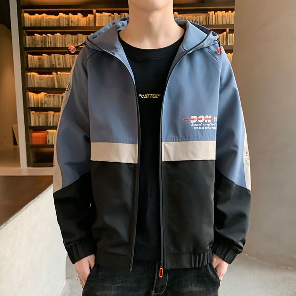 trendy men's hooded jackets hit color patchwork male coats m-3xl blue khaki green men's jackets coats, Black;brown
trendy men's hooded jackets hit color patchwork male coats m-3xl blue khaki green men's jackets coats, Black;brown