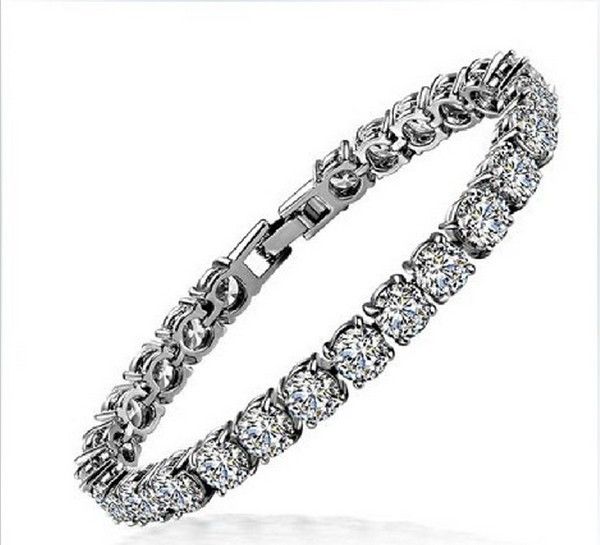 2014 trendy design beautiful and elegant 925 silver synthetic diamonds wedding engagement bracelet for women, Black
2014 trendy design beautiful and elegant 925 silver synthetic diamonds wedding engagement bracelet for women, Black
