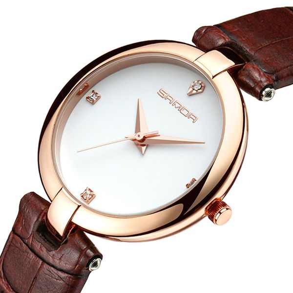 sanda women fashion watch quartz watches waterproof leather strap p196, Slivery;brown
sanda women fashion watch quartz watches waterproof leather strap p196, Slivery;brown
