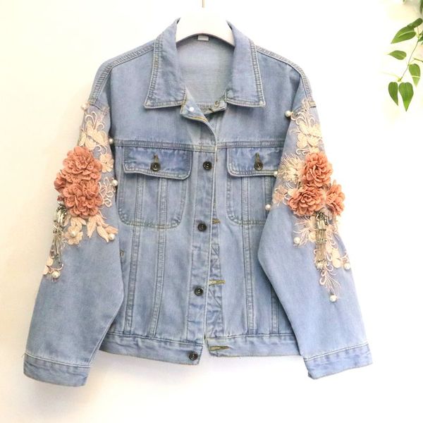design 2019 luxury new women cowboy denim jacket flower 3d print tassel cowboy coat denim outwear women high quality, Black;brown
design 2019 luxury new women cowboy denim jacket flower 3d print tassel cowboy coat denim outwear women high quality, Black;brown