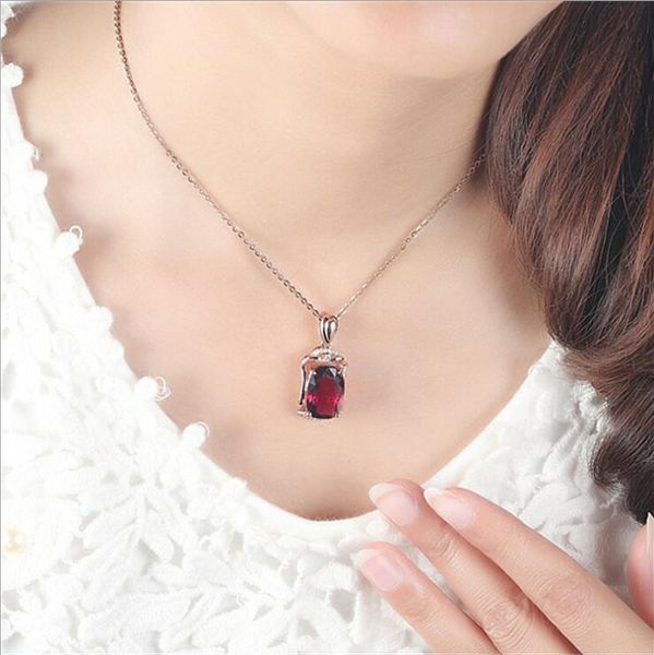 selling fashion women 18-karat plated rose gold tourmaline ruby pendant pendant temperament trend large nude stone pendant necklace, Silver
selling fashion women 18-karat plated rose gold tourmaline ruby pendant pendant temperament trend large nude stone pendant necklace, Silver
