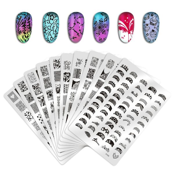 biutee nail stamping plates template lace flower animal pattern nail art stamp stamping image plate stencil nails tool, White
biutee nail stamping plates template lace flower animal pattern nail art stamp stamping image plate stencil nails tool, White