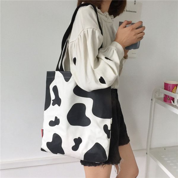 cow pattern women canvas handbag casual large capacity shoulder bag fashion designer shopping bag new handbag and purse 2020
cow pattern women canvas handbag casual large capacity shoulder bag fashion designer shopping bag new handbag and purse 2020