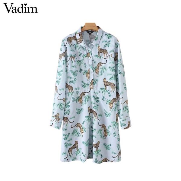 vadim women leopard print shirt dress animal pattern long sleeve straight casual stylish knee length dresses vestidos qa744, Black;gray
vadim women leopard print shirt dress animal pattern long sleeve straight casual stylish knee length dresses vestidos qa744, Black;gray
